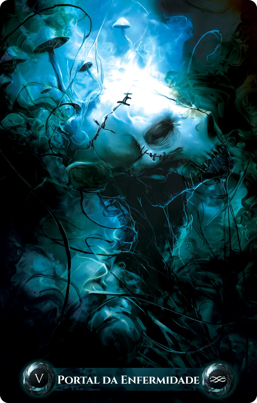Portal da Enfermidade, carta V do Tarot dos Pesadelos