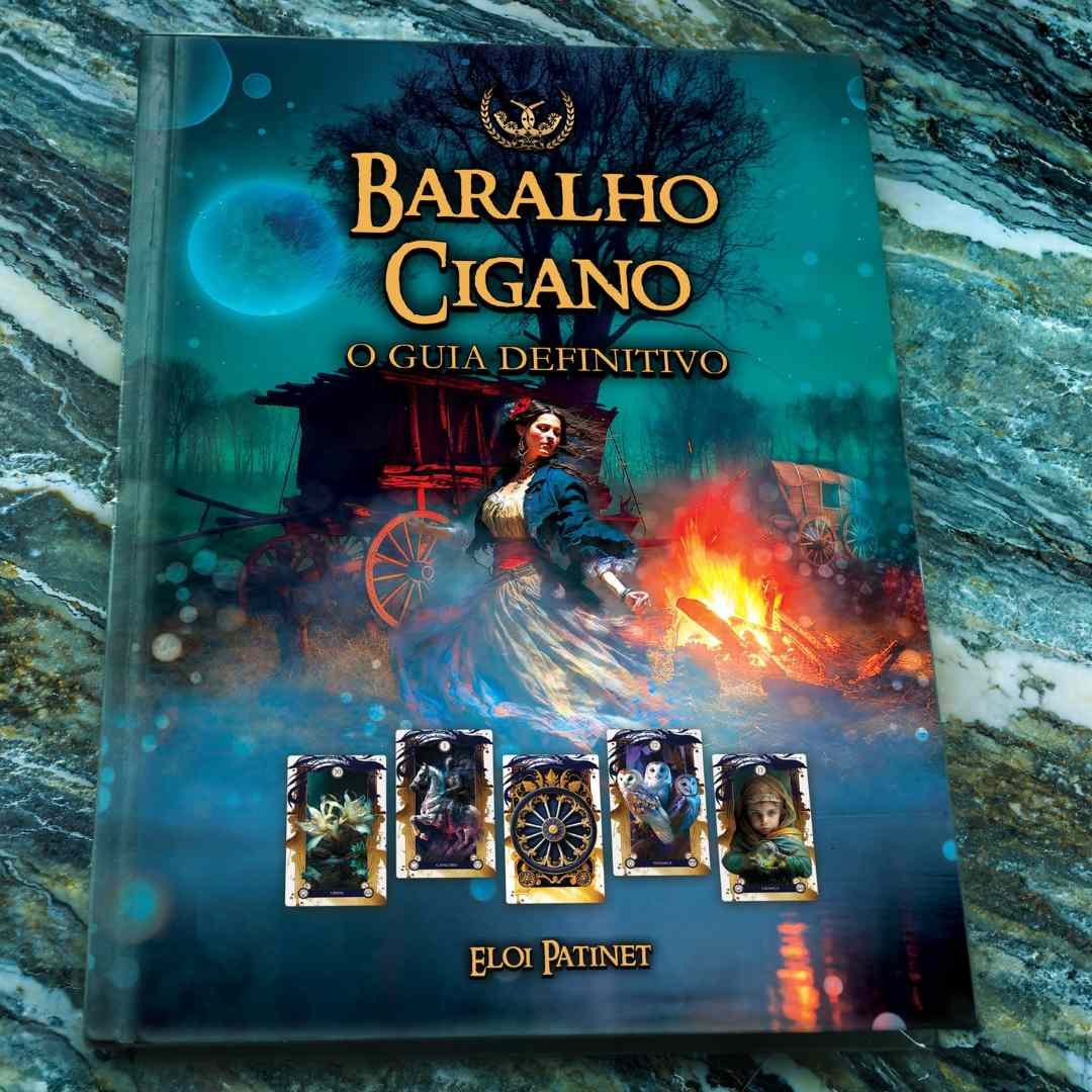 Capa detalhada do Guia Definitivo do Baralho Cigano