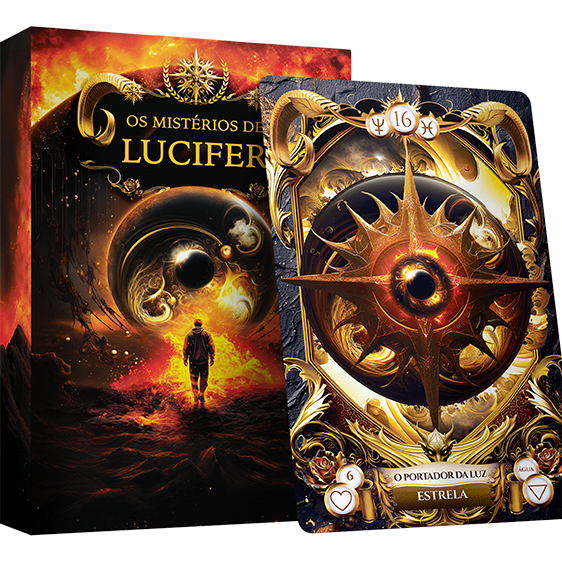Caixa e Carta da nova edição do baralho Os Mistérios de Lucifer.